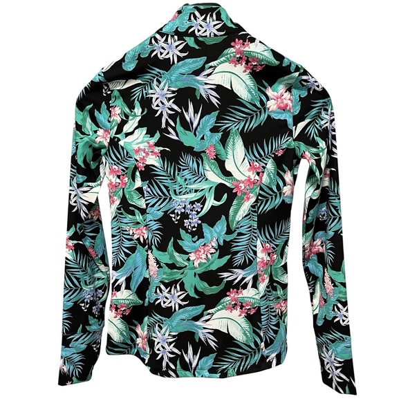 Tommy Bahama Golf Quarter Zip Tropical Pullover Womens XS Long Sleeve UPF 50 NWT - Picture 3 of 11